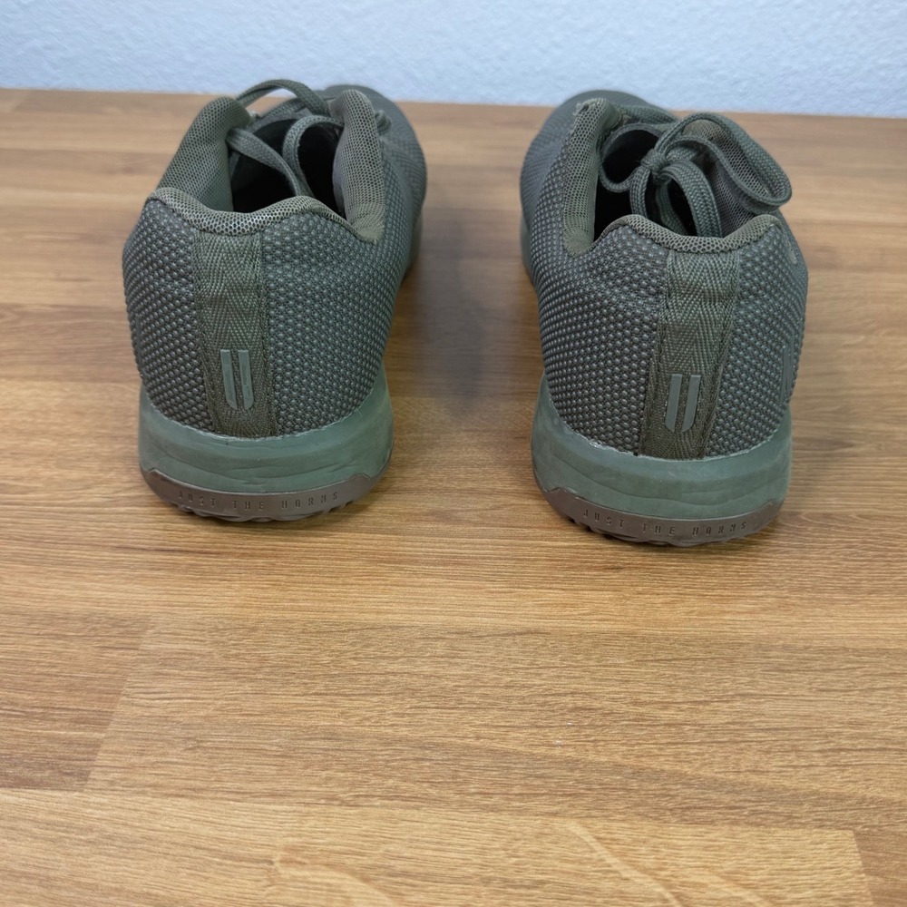 NOBULL‎ Olive Green Mesh Training Gym Workout Shoes Men's Size 9.5 - Picture 4 of 6